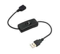 2-Pack USB Cables with Switch USB Light Cable Extension Switch USB Fan Power Cord Durable Adapter USB Headphones LED