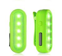 2 Pack Usb Rechargeable Led Flashing Light For School Bag Dog With Clip 3 Modes