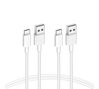 2 Pack USB to USB C Cable 60W White 1M 3A Fast Charging Cable for Apple MacBook Pro, iPad Pro, iPhone 15/15 Pro, Samsung, Google Pixel, Xiaomi, Kindl