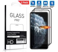[2 Pack] Verre trempé iPhone 11 Pro Max (6.5""), Protecteur d'écran en Full Film de Protection