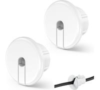 2 Pack White Wall Mounted Cable Tidy Cable Tidy Combs for Ethernet Cable 1"" Wall Hole for Starlink Dishy,Cable Tidy