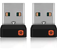 2 Pack Wireless Bluetooth Receiver Adapter Usb To Usb 2.4Ghz Ultra Stable Wifi Nano Receiver Dongle For Unifying Wireless Keyboard K230 K330 K350 K360 K520 6 Channel 6Mm