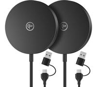 2 Pack Wireless Charger Compatible With Mag-Safe, Qi2 Certified 15w Fast Induction Charger With 1.5m Cable, For Iphone 15/15 Plus/15 Pro/15 Pro Max/14/13/12, Airpods 3/2/Pro