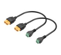2 Pack Xt60 2 Pin Seamless Screw Terminal Cable Xt60 Female 2 Pins Seamless Screw Terminal Power Cable For Drones,Diy Equipment,Lithium Batteries,E
