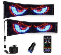 2 Pack Yeux LED pour Camion 59x12cm Panneau LED Flexible Devil Eyes avec Animation Synchronisée Yeux de 59x 12cm 2PCS PHARES
