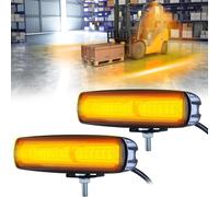 2 Pack15 Led Luci Di Sicurezza Del Carrello Elevatore Arancione 30w Dc 12-80v Luci Di Allarme Del Magazzino Luci Di Sicurezza Del Camion Luci Di Allarme Di Zona