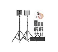 2 Packs 2,4G LED Lampes Vidéo Bicolore CRI 95+ 280 LED Panneau avec 2M Support, LCD Ecran, 2,4G Télécommande pour Photographie en Studio, Rotule,