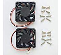 2 Packs 5010 50 mm Fan -50 Mmx50mmx10 mm Double roulement à Billes Thermique Fan, 2pin, UL Certifié, Longue durée de Vie Speed:7000RPM -2 Packs