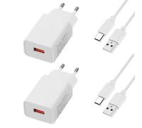 2 Packs Chargeur USB 5V/1A Adaptateur Secteur Universel Pour Voyages - Compatible Avec Phone, Pad, Samsung, Smartwatch, Écouteurs, Tablette