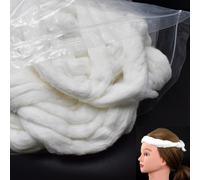 2 Packs Cotton Coil Hair Bands Hairdressing Cotton Beauty Spool For Home Use Beauty Salon Absorbent Cotton Ball Non Woven Cord Center