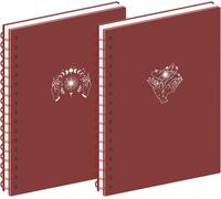 2 Packs De Cahiers À Spirales, Cahiers Esthétiques A4 Pour Femmes, Cahiers Lignés, 160 Pages, Fournitures De Bureau Et D'école, Cadeaux