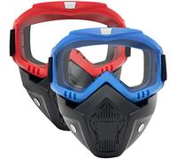2 Packs de Masques Tactiques à Lunettes détachables compatibles avec Les Nerf Rival, Apollo, Zeus, Khaos, Atlas, Artemis Blasters Rival Mask