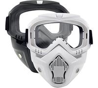 2 Packs de Masques Tactiques à Lunettes détachables compatibles avec Les Nerf Rival, Apollo, Zeus, Khaos, Atlas, Artemis Blasters Rival Mask