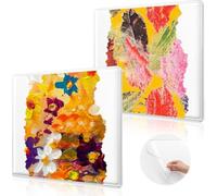 2 Packs Gel Printing Plates, 6'' X 6'' Reusable Gel Printing Plate, Printmaking Supplies for Art for Card Making Crafts
