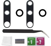 2 Packs Lentille Caméra Pour Xiaomi Mi Note 10 / Mi Note 10 Pro Vitre Appareil Photo Objectif Arrière Avec Kit De Réparation(Q938)