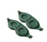 2 Packs Three-dimensional Sponge Eye Mask, Unisex, Simple Blackout Patch, Suitable For Office(Green)