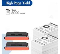 2-Packs Tn3280 Tn-3280 Tn 3280 Cartouche De Toner Pour Brother Mfc-8880Dn Hl-5350Dn Hl-5340D Hl-5380Dn Dcp-8085Dn Hl-5340Dl Hl-5350Dnlt Hl-5370Dwt Mfc-8380Dn Dcp-8080Dn Dcp-8380Dn Dcp-8070D - Noir