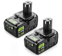 2 Packungen 18V 5.0Ah Ersatzbatterien mit USB für Ryobi One + System P108 P102 P103 P104 P105 P107 P109, kompatible Lithium-Ionen-Batterie für 18 Volt Ryobi Schnur-Werkzeuge