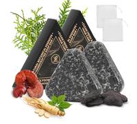2 Pains Shampoing Solide Triangulaire, Unbottled Shampooing Solide Noir Aux Feuilles De Essence Végétale pour Nettoie Le Cuir Chevelu, Nourrit Les Racines Des Cheveux Et RéPare La Fibre Capillaire