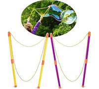 2 Pair Large Bubble Wands,Bubble Wand,Soap Bubbles For Children,Bubbles Maker Stick,Giant Soap Bubbles,Bubble Wand Toy For Children,Boys,Girls