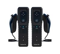 2 pair Manette de Wii avec Manette Nunchuck,Contrôleur Wii Télécommande pour Wii WII U Remote Motion Plus Intégré avec Etui en Silicone Dragonne