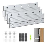 2 Paire 30cm Fixation Miroir Mural s’Emboîtant Mutuellement Z Forme | Rail Fixation Miroir Lourd Z Alliage d'Aluminium Fixation Tableau Meuble Suspendu pour Cadre Photo Miroirs Tête De Lit