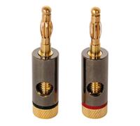 2 Paire Dynavox Fiche Banane Plaqué Or