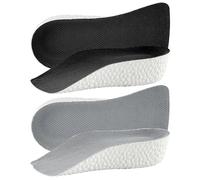 2 paires 3,5 cm Talonnette Rehaussante Homme, Invisible Semelle Rehaussante Homme, Confortable Absorption Des Chocs Talonettes Rehaussantes Femme Respirant Semelle Grandissante, Talonnette