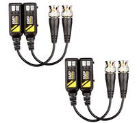 2 Paires 8MP passif HD BNC émetteur-récepteur vidéo Balun émetteur AHD/TVI/CVI/CVBS connecteurs de câble pour caméras de sécurité CCTV 4K 720P/960P/1080P/3/4/5/8MP