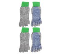2 Paires À La Mise À Terre Des Chaussettes Pieds Nus Cinq Orteils Sports De Plein Air Avec Conception De Poignée Non Glissante Pour Randonnée Gymnase Cinq Doigts