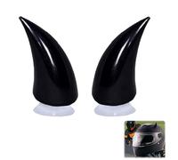 2 Paires Accessoires de décoration de Casque de Moto, Cornes de Diable pour Casque, Casque Corne de Casque de Moto, Pour Motocross, Décoration de Casque Tout-Terrain (Casque Non Inclus, Noir)