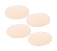 2 Paires Artefact d'épaule rembourré épaulière en éponge coussins éponge épaulettes pour hommes épaulettes en mousse à coudre Épaulières universelles Nylon Beige