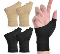 2 Paires Attelle Pouce Gauche Attelle Pouce Droit Orthese Pouce Attelle Poignet Droit Attelle Poignet Gauche avec Gel pour Soulager Les Douleurs du Poignet et des Articulations du Pouce de La Main