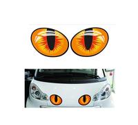 2 Paires Autocollant réfléchissant 3D mauvais yeux, Mauvais œil Autocollant Voiture, Autocollants Moto, Iris Vinyl Drone Casque Moto Autocollant Voiture, pour voiture moto casque rouge scooter