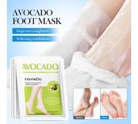 2 Paires Avocat Vaseline Hydratant Pied Mains Masque Pied Supprimer Peau Morte Hydratant Exfoliant Soins De La Peau-Foot Mask