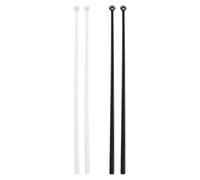 2 Paires Baguettes Chinoises Plastique AntidéRapantes RéUtilisables Baguettes En Forme De Patte De Chat Pour Les Sushis Et La Cuisine Asiatique 25 Cm Noir et Blanc