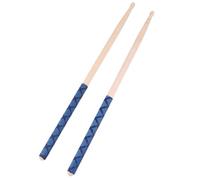 2 Paires Baguettes de Batterie en Érable Bleu, Prise Confortable