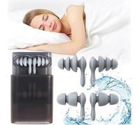 2 Paires Bouchons d'Oreille pour Dormir, 40 dB à Réduction de Bruit Agréable à Porter 3 Couches Silicone Boules Quies avec Boîte de Rangement pour Ronfler, étudier, Voyager, Concerts