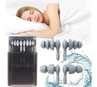 2 Paires Bouchons d'Oreille pour Dormir, 40 dB à Réduction de Bruit Agréable à Porter 3 Couches Silicone Boules Quies avec Boîte de Rangement pour Ronfler, étudier, Voyager, Concerts