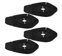2 Paires Cache de Protection Trou Essuie-glace en Silicone Noir | Installation Simple, Ajustement Sûr, Design Minimaliste, pour Trous de Bras D’essuie-glace et Bord de Pare-brise