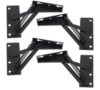 2 Paires Charnière de Support de Couvercle à Ressort | Acier Laminé à Froid, Structure Stable et Solide, Forte Capacité de Charge, Lot