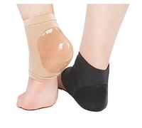 2 Paires Chaussettes en Gel Hydratant Chaussettes Gel Spa Souple pour Réparer et Adoucir Peaux Sèches et Craquelées chaussettes(Noir et Nu) (chaussettes, M(EUR39-42))