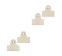 2 Paires Clip de Fixation pour Vitre de Voiture, Beige, Plastique | Support de Maintien pour Cadre de Fenêtre, Alliage Léger, Installation Simple, Compatible Divers Véhicules