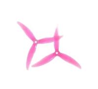 2 Paires, Compatible avec HQProp, hélice tripale MCK 5,1 Pouces 5130 Sens horaire/antihoraire PC 5,1 Pouces, Compatible avec Drone quadricoptère RC FPV Racing Freestyle 5 Pouces(2 Pairs Pink)