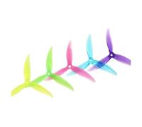 2 Paires, Compatible avec HQProp, hélice tripale MCK 5,1 Pouces 5130 Sens horaire/antihoraire PC 5,1 Pouces, Compatible avec Drone quadricoptère RC FPV Racing Freestyle 5 Pouces(2 Pairs Sky Blue)