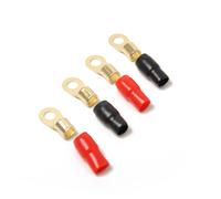 2 paires connecteurs 4 AWG cuivre à rapides - rouge/noir