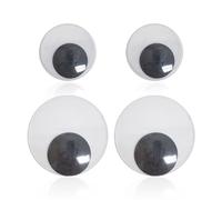 2 Paires d'Autocollants pour les Yeux, Grands Yeux de Balançoire en Plastique, Auto-Adhésifs, Décorations Créatives et Intéressantes, Accessoires de Bricolage