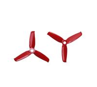 2 Paires de 6 Couleurs, Compatible avec Gemfan, 3052 3.0x5.2 FPV PC 3 hélices, pales CW CCW, Arbre à Travers la Machine, Moteur Plus spécial 1306-1806(Red 2pair)