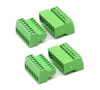 2 paires de bornes à vis 2EDGK 2,54 mm, 8 broches, enfichables, mâle et femelle