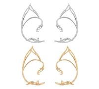 2 Paires De Boucles D’Oreilles Elfe, Boucles D’Oreilles Pour Femmes Sans Clous, Boucles D’Oreilles Mode, Poignets D’Oreille Elfe, Boucles D’Oreilles Habillées Elfe, Décoration De Cosplay De Fête